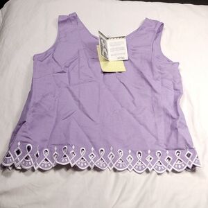 NWT Bob Mackie women's two piece sleeveless top with blazer size large